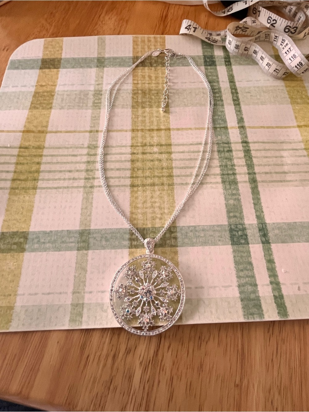 Joan Rivers Crystal Snowflake Statement Pendant Necklace